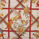 HERMES Carre 90 Scarf ""Caraibes"" Silk Red Auth BA13189M-6