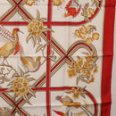 HERMES Carre 90 Scarf ""Caraibes"" Silk Red Auth BA13189M-7