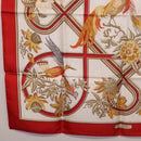 HERMES Carre 90 Scarf ""Caraibes"" Silk Red Auth BA13189M-8
