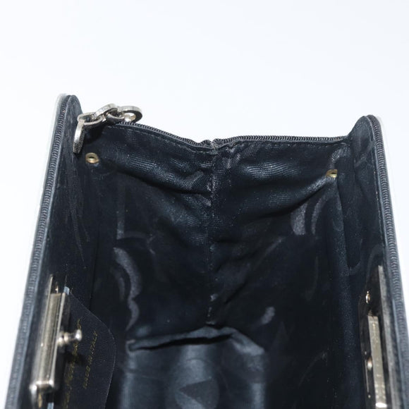 Salvatore Ferragamo Gancini Chain Bag Roestvrij staal Zilver Auth BA13202V