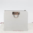 Salvatore Ferragamo Gancini Chain Bag Roestvrij staal Zilver Auth BA13202V-12