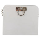 Salvatore Ferragamo Gancini Chain Bag Roestvrij staal Zilver Auth BA13202V-13