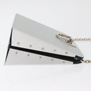 Salvatore Ferragamo Gancini Chain Bag Roestvrij staal Zilver Auth BA13202V-3