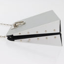 Salvatore Ferragamo Gancini Chain Bag Edelstahl Silber Auth BA13202V-4