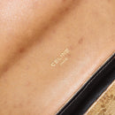 CELINE Macadam Canvas Shoulder Bag PVC Leather Beige Gold Auth BA13205-16