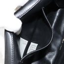 VERSACE Chain Shoulder Bag Leather Black Gold Auth BA13207-12