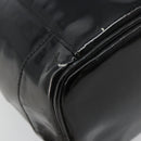 CHANEL Vanity Handtas Lakleer Zwart Goud CC Auth BA13209-17
