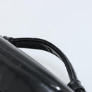 CHANEL Vanity Handtas Lakleer Zwart Goud CC Auth BA13209-8