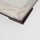 CARTIER Photo Stand Wood Silver Auth BA13210V-11