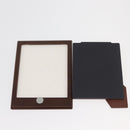 CARTIER Photo Stand Wood Silver Auth BA13210V-15