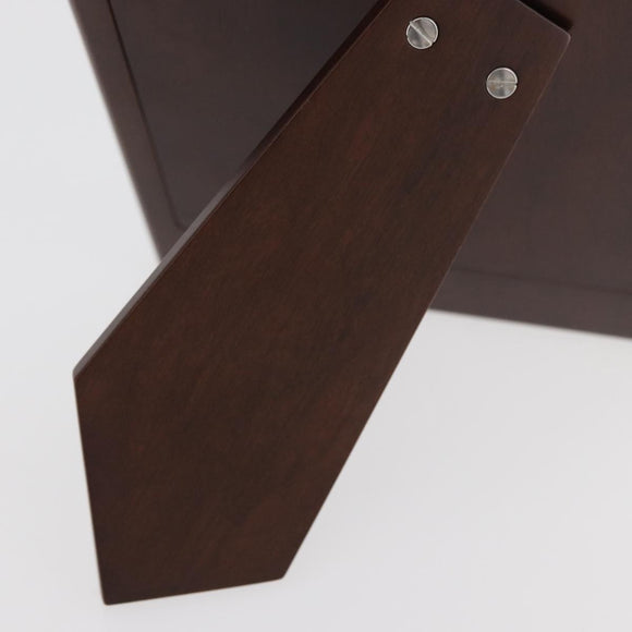 CARTIER Photo Stand Wood Silver Auth BA13210V