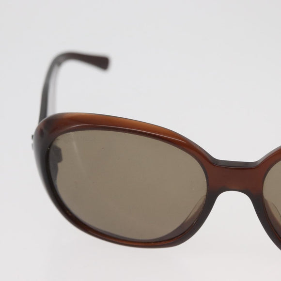 CHANEL Zonnebril plastic Bruin CC Auth BA13212