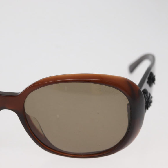 CHANEL Zonnebril plastic Bruin CC Auth BA13212