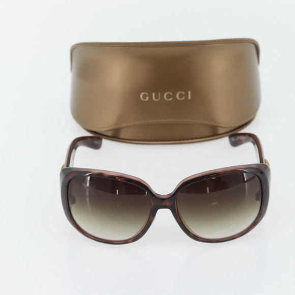 GUCCI Sunglasses plastic Brown Auth BA13215