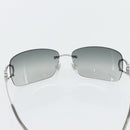 BVLGARI Sunglasses metal Silver Auth BA13217-10