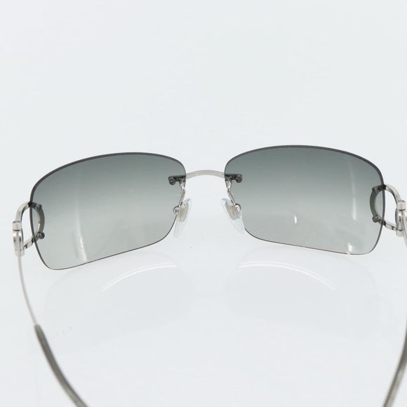 BVLGARI Sunglasses metal Silver Auth BA13217