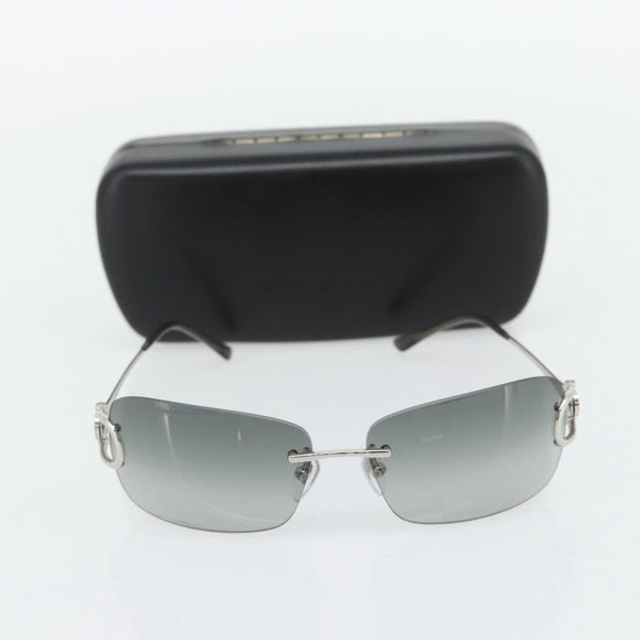 BVLGARI Sunglasses metal Silver Auth BA13217