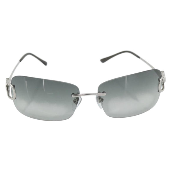 BVLGARI Sunglasses metal Silver Auth BA13217