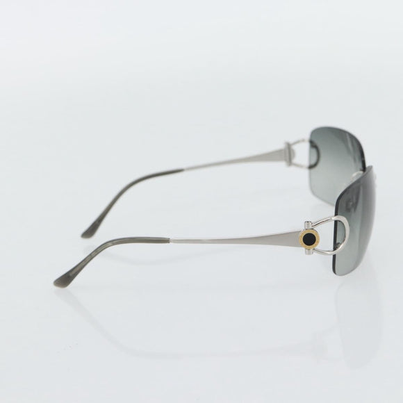 BVLGARI Sunglasses metal Silver Auth BA13217