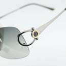 BVLGARI Sunglasses metal Silver Auth BA13217-7