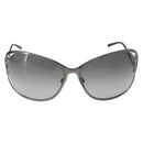 BVLGARI Sunglasses Metal Black Silver Auth BA13219-13