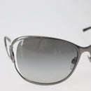 BVLGARI Sunglasses Metal Black Silver Auth BA13219-3