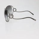 BVLGARI Sunglasses Metal Black Silver Auth BA13219-8