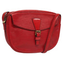 LOUIS VUITTON Epi Jeune Fille MM Shoulder Bag Red M52157 LV Auth BA1322-1
