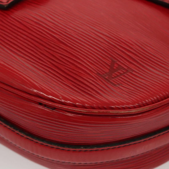 LOUIS VUITTON Epi Jeune Fille MM Shoulder Bag Red M52157 LV Auth BA1322