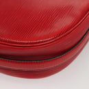 LOUIS VUITTON Epi Jeune Fille MM Shoulder Bag Red M52157 LV Auth BA1322-17
