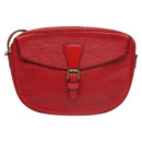 LOUIS VUITTON Epi Jeune Fille MM Shoulder Bag Red M52157 LV Auth BA1322-13