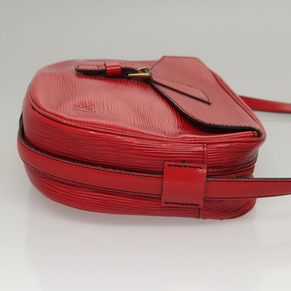 LOUIS VUITTON Epi Jeune Fille MM Shoulder Bag Red M52157 LV Auth BA1322