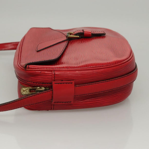LOUIS VUITTON Epi Jeune Fille MM Shoulder Bag Red M52157 LV Auth BA1322