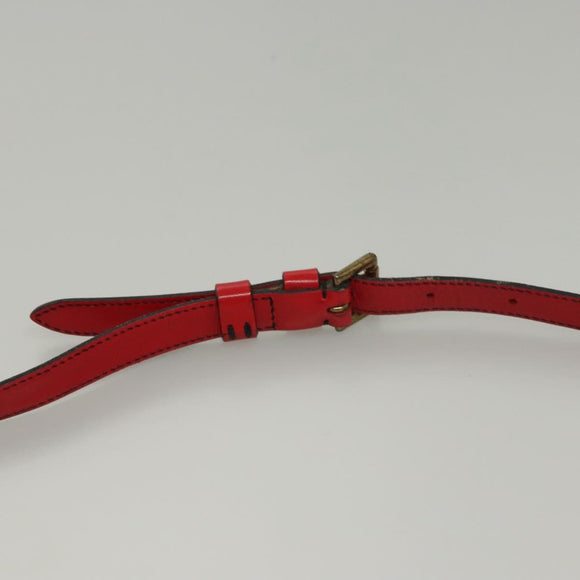 LOUIS VUITTON Epi Jeune Fille MM Shoulder Bag Red M52157 LV Auth BA1322