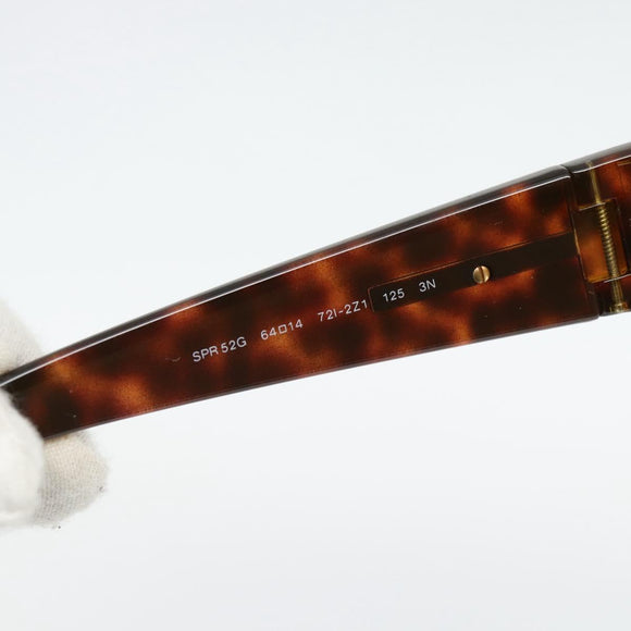 PRADA Tortoise Pattern Sunglasses Plastic Brown Gold Auth BA13220