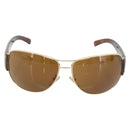 PRADA Tortoise Pattern Sunglasses Plastic Brown Gold Auth BA13220-13