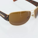 PRADA Tortoise Pattern Sunglasses Plastic Brown Gold Auth BA13220-7