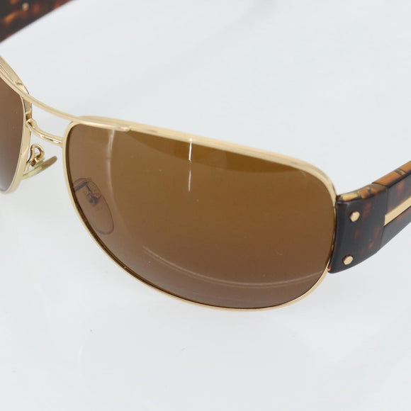 PRADA Tortoise Pattern Sunglasses Plastic Brown Gold Auth BA13220