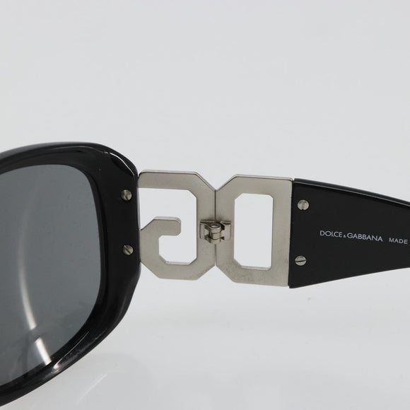 DOLCE&GABBANA Sunglasses plastic Black Auth BA13222