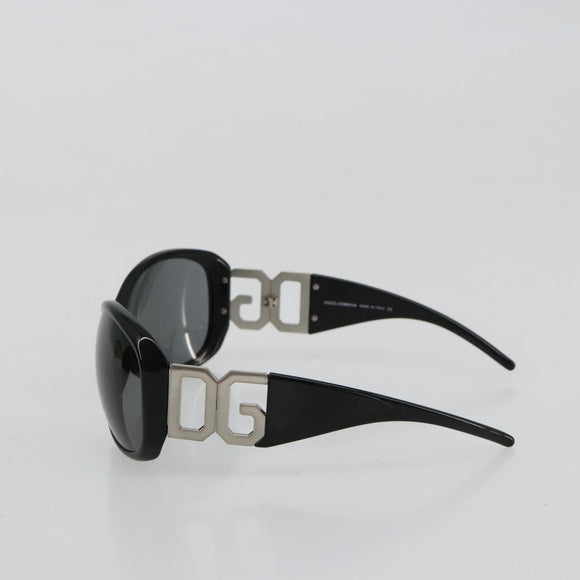 DOLCE&GABBANA Sunglasses plastic Black Auth BA13222