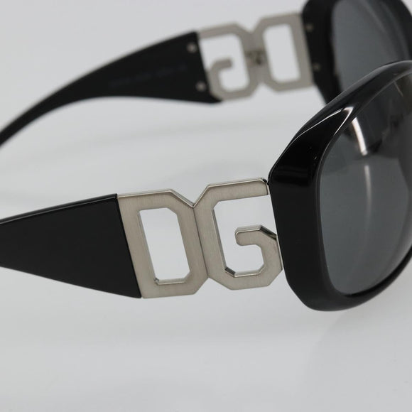 DOLCE&GABBANA Sunglasses plastic Black Auth BA13222