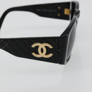 CHANEL Zonnebril plastic Zwart CC Auth BA13228-8