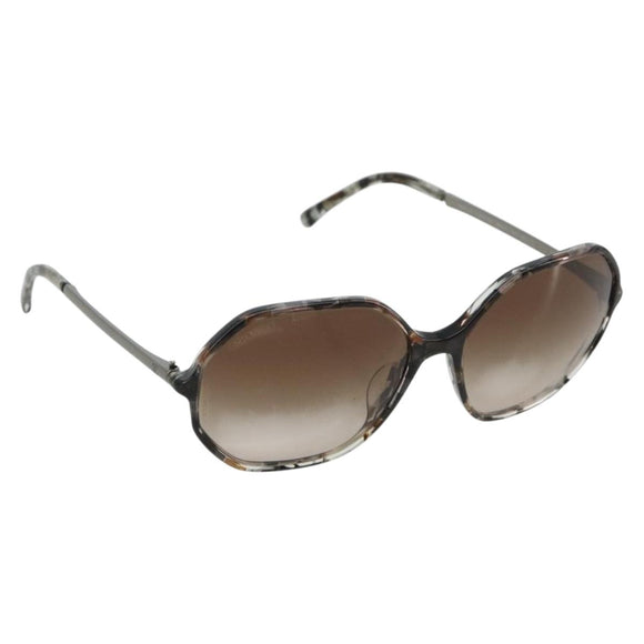 CHANEL Sunglasses plastic Gray CC Auth BA13229