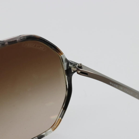 CHANEL Sunglasses plastic Gray CC Auth BA13229