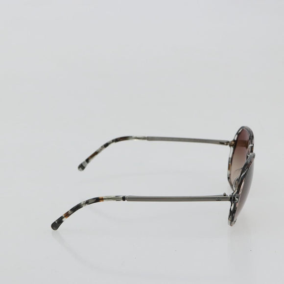 CHANEL Sunglasses plastic Gray CC Auth BA13229