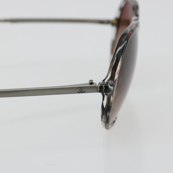 CHANEL Sunglasses plastic Gray CC Auth BA13229