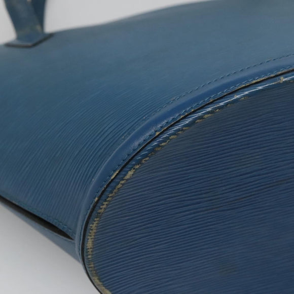 LOUIS VUITTON Epi Saint Jacques Shopping Shoulder Bag Blue M52275 LV Auth BA1323