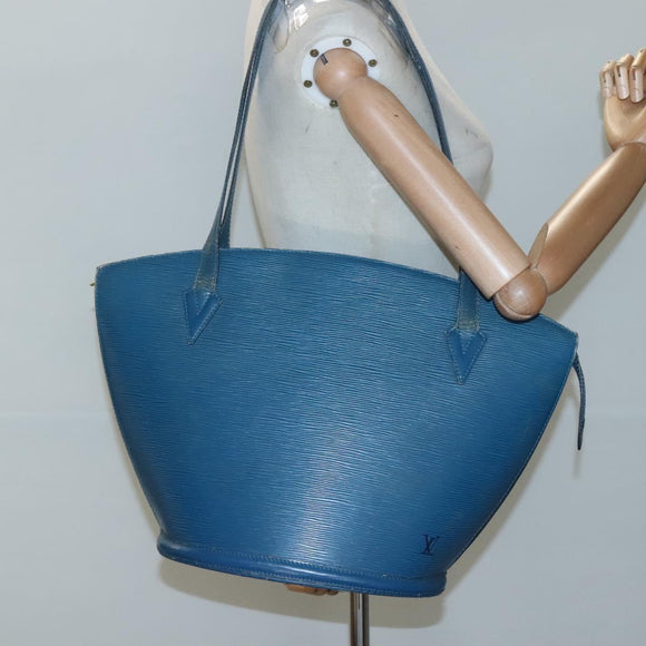 LOUIS VUITTON Epi Saint Jacques Shopping Shoulder Bag Blue M52275 LV Auth BA1323