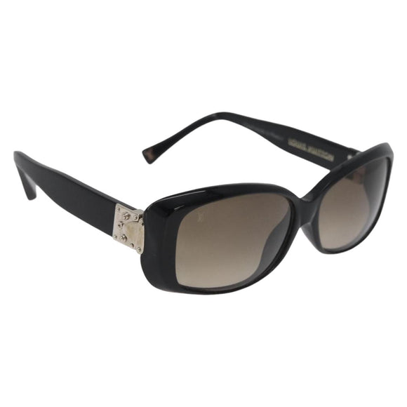 LOUIS VUITTON Spson Sunglasses plastic Black LV Auth BA13232