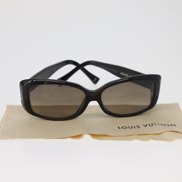 LOUIS VUITTON Spson Sunglasses plastic Black LV Auth BA13232